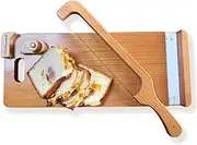 Bread Bow Set with Cutting Board – Premium Manual Bread Slicer for Sourdough & Homemade Bread, Bow Bread Knife for Even Slicing, Sourdough Bread Cutter, Bread Saw for Sourdough Loaves(Left-Hander)
