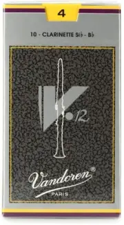 Vandoren CR194 V12 Bb Clarinet Reed - 4.0 (10-pack) (5-pack) Bundle
