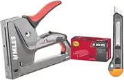 Miles Gun Tacker/Staple Gun M23250 Combo + 23/8H (1 pc) | Stapler Gun for Wood | Textile | Leather | Canvas | Iron Board | Upholstery
