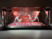 Mike Trout Custom 2-card PSA & BGS display case with LED lights - Angels