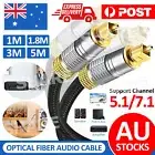 Ultra Premium Toslink Optical Fibre Cable Gold Plated Digital Audio Lead Cord