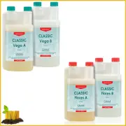 CANNA CLASSIC FLORES and VEGA A & B Complete Set 1L, 5L Nutrient for hydroponic