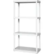 Gracious Living 4 Shelf Light Duty White Solid Unit 91064-1C-90 Gracious Living