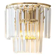 Brass Glitz Crystal Wall Sconce Lights Flush Gold Classical Lighting Inspirations Celestial