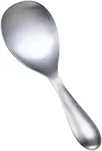 MOTHNUR 1Pc Large Stainless Steel Rice Spoon Ergonomic Non Stick Rice Paddle for Easy Serving Practical Kitchen Gadget for Cooking and Serving Mashed Potatoes More