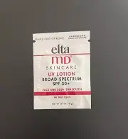 Elta MD UV Lotion Broad Spectrum SPF 30+ NIB ** 40 Sample Packets ** Exp 5/26