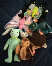 Vintage TY Beanie Babies With Tags