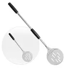 Pizza Turning Peel, Perforated Pizza Peel Turner, Adjustable Long Handle Pizza