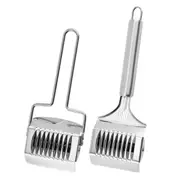 Stainless Steel Noodle Lattice Roller - 2 Packs