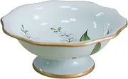 Decorative Bowls Fruit Bowl Countertop Fruit Basket Hand-Painted Lily of The Valley Pattern Fruit Plate Home Decoration Fruit Plate Simple Design Dessert Plate Fruit Bowl for Kitchen Counter