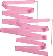 2pcs Dancing Silk Ribbon Dance Ribbon Streamer Rhythmic Gymnastics Ribbon Dancing Gymnastics Ribbon Kids Dancing Streamers Gymnastics to Rotate No Knot Bamboo Stick