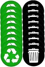 BUGUUYO 1set Trash Can Recycling Stickers Decals for Waste Sorting Labels for Trash Bin Recycle Bins Easy to Apply Smooth for Home Outdoor Use