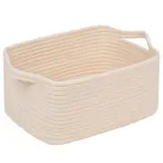 Cube Storage Organizer Basket Bin, Cube Shelf Shelves Cotton Rope Basket, Dur...