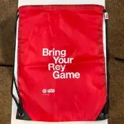 Star Wars & Target - Bring Your Rey Game - Red Drawstring Backpack Bag