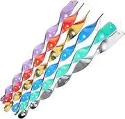 ibasenice 12pcs Reflective Twisting Scare Rods for Bird Deterrent Outdoor Hanging Rods to Confuse Repel Birds from Garden Balcony and Property