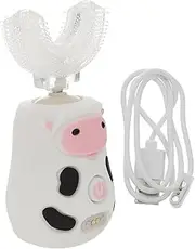 SOPOTUTU U Shape Cartoon Electric Toothbrush Cow Shaped Automatic Soft Bristles for Gentle Cleaning Durable Food Grade