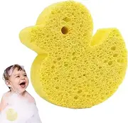 Bath Sponge for Kids,Soft Baby Body Wash Scrubber Wood Pulp Sponge | Cute Dead Skin Remover Body Scrubber Bath Rub Shower Brush for Children Kids Baby Toddler