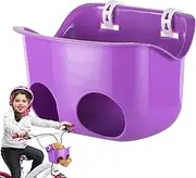 Baby Doll Car Seat, Secure Straps Doll Bike Seats, 21x15x14cm Adorable Multifunctional Plush Carrier for Tricycle, Balance Bike, Stroller, Kids Play Accessories