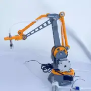 3D Printed Robot Arm Kit Mechanical Arm w/ Stepper Motors Air Pump & Belt Pulley