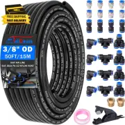 Air Line Tubing Kit 1/4" & 3/8" OD DOT Air Line 50FT + 50 FT(15 M) SAE J844 PA N