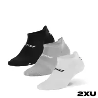 在飛比找momo購物網優惠-【2XU】3件組踝襪(三色)