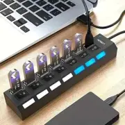 High Speed 4/7 Ports USB HUB 2.0 Adapter Expander Multi USB Splitter Extender