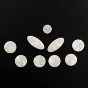 9 Pcs/Set Saxophone Key Buttons Woodwind Accessories White Shell Key Inlays for
