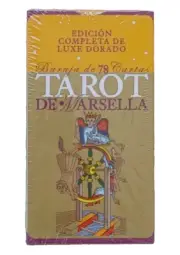 Tarot De Marseille: Deluxe Gold Edition. Super-Rare OOP 78-Card Deck from Spain.