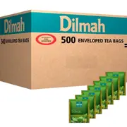Dilmah Pure Green Individually Wrapped Tea Bags Envelope Packs Box 500