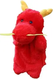 Interactive Plush Dragon Hand Puppet for Engaging Storytelling to Boost Imagination Communication Skills Motor Development for Creative Playtime
