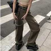 Baggy Cargo Pants Army Green - L