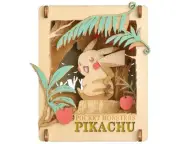 ENSKY PUZZLES Paper Theater® "Pokémon" Pikachu Found Wood Style 3D Diorama Kit