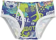 [Joisal] Ball Paddles Cute Boys' Underwear Tag Free Briefs for Boys, Abstract Ball Grunge Footballer, 3 Years