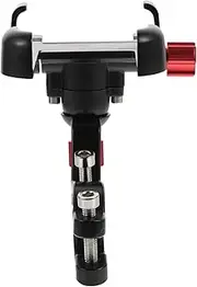 GLEAVI 1 Set Motorcycle Phone Holder Rotatable Bike Bracket for Easy Installation Portable Shake Phone Stand Black