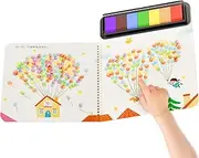 bellv Funny Finger Paint Set, Dirt- Finger Painting | Finger Painting Set and Book - Safe Vivid Creative Funny Washable Finger Paint Set with Colouring Book Art and Painting Accessories