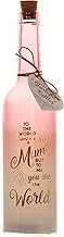 Boxer Gifts Mum Your are The World Light-Up LED Starlight Bottle | Mother's Day