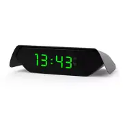 Solar LCD Screen Digital Clock Interior Thermometer Car Auto Desk Dashboard