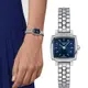 TISSOT 天梭 官方授權 LOVELY SQUARE 動人心弦雙針鑽石女錶-T0581091104101