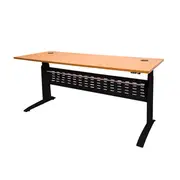 Electric Workstation Beech And Black 1500Mm
