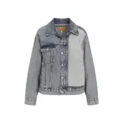 [Mm6 Maison Margiela] Mm6 Maison Margiela-Light Blue Denim Cotton Jacket-Donna 40 IT