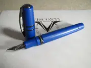 Visconti Homo Sapiens Lava Color Ultramarine Blue fountain pen 14kt Au M nib MIB