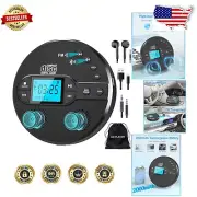 Portable CD Player with Stereo Speakers, Rechargeable & Easy to Carry - Black