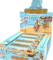 Grenade High Protein, Low Sugar Bar - Chocolate Chip Cookie Dough, 12 x 60 g