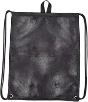 BESTYASH Portable Mesh Storage Bag Drawstring Backpack for Gym Travel Outdoor Activities Tear Resistant Durable Comfortable Shoulder Straps for Sundries Clothes