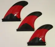Futures F4 Black Tip Thruster Set (Outline: D. Haut)