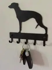Whippet Dog Key Rack/ Leash Hanger Made in USA