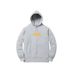 全新 SUPREME BOX LOGO HOODED SWEATSHIRT (FW17) 灰 帽衫