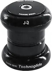 Tange Seiki Technoglide J-2 Headset 1 1/8 Inch with Top Cap, Black, TAS3111