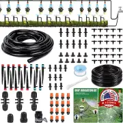 141ft43M Sistema De Riego Por Goteo Automatico Aspersores Para Cesped Jardin Kit