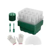Set of 10 Seedling Starter Tray for Plant Growth and Propagation